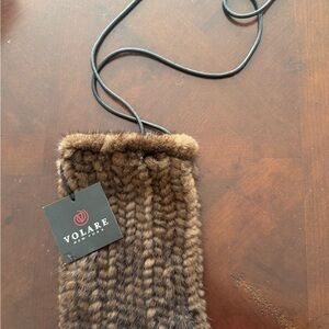 Brown Fur Clutch